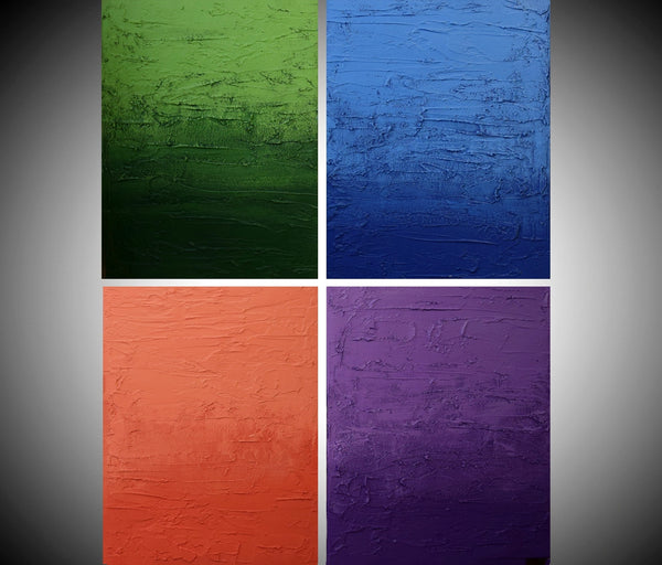 Multi Colour Blocks Triptych quadriptych