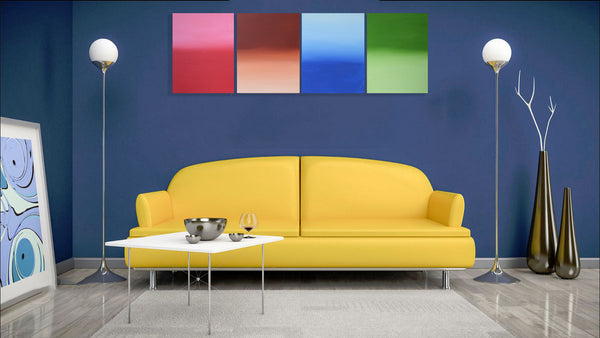 Multi Colour Triptych quadriptych