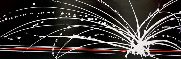 White noise 2 black and white painting