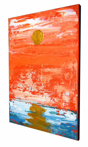 seascape art for sale in orange