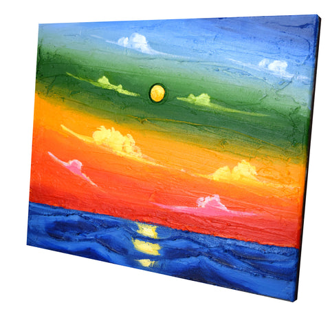 rainbow seascape landscape paintings for sale 