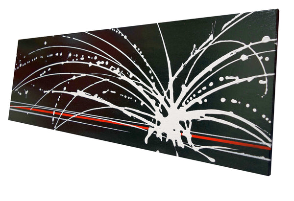 White noise 2 black and white painting