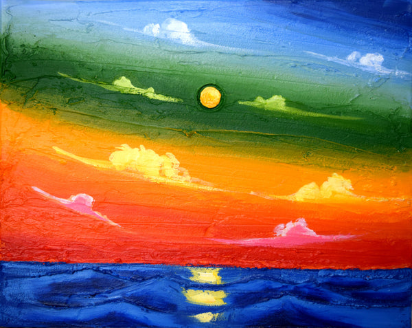 rainbow sea landscape paintings for sale 