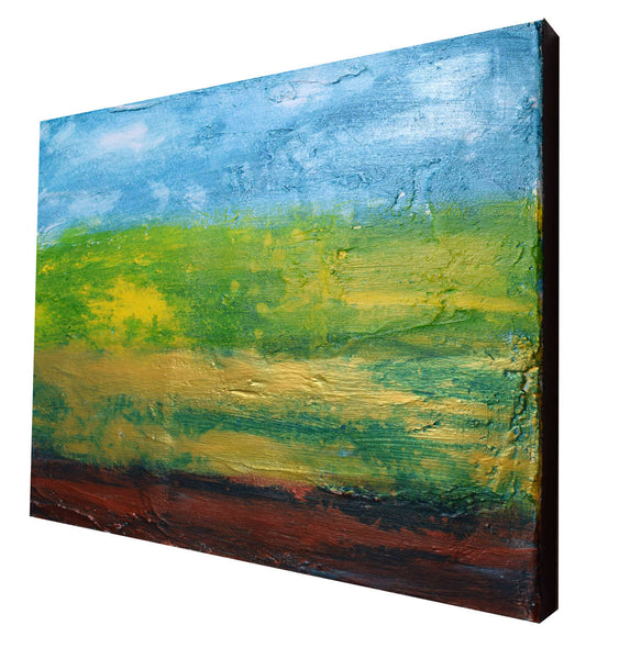 green abstract big wall hanging