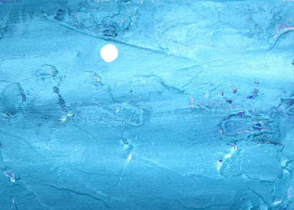 blue seascape close up art