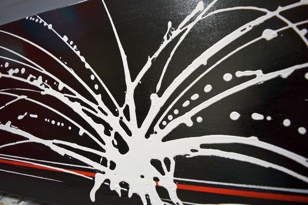 White noise 2 black and white painting