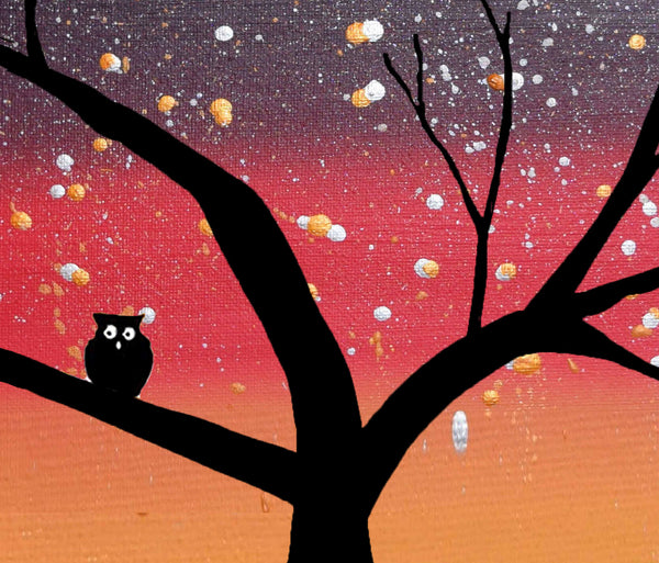 illustration art owl pussycat whimsical painting edward lear