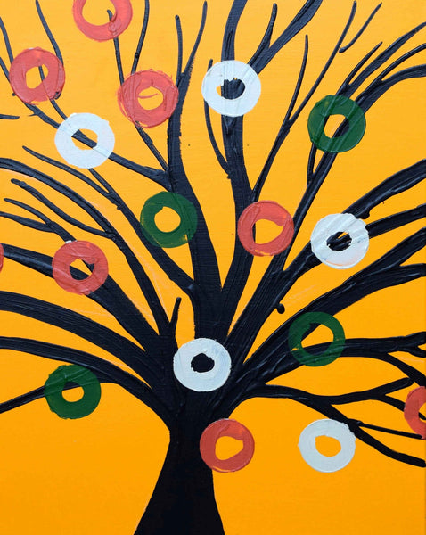 tree_wall_art yellow style