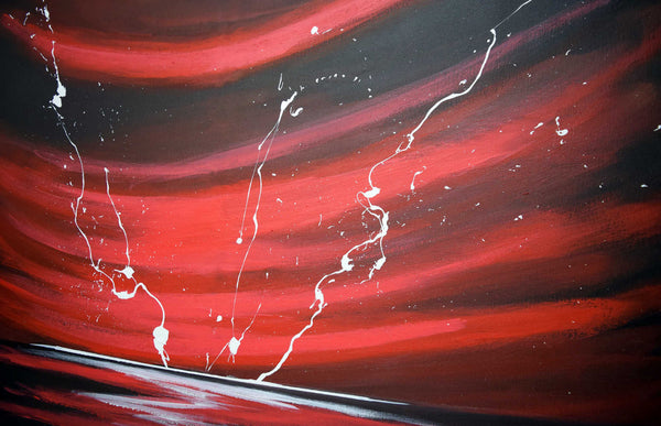 original seascape paintings for sale lightning
