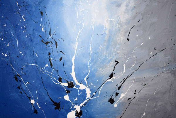 blue paintings for sale splatter fx