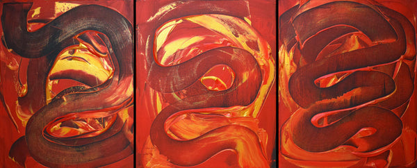 triptych painting contemporary art to buy 