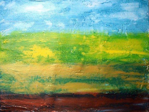 modern abstract landscape paintings green painting