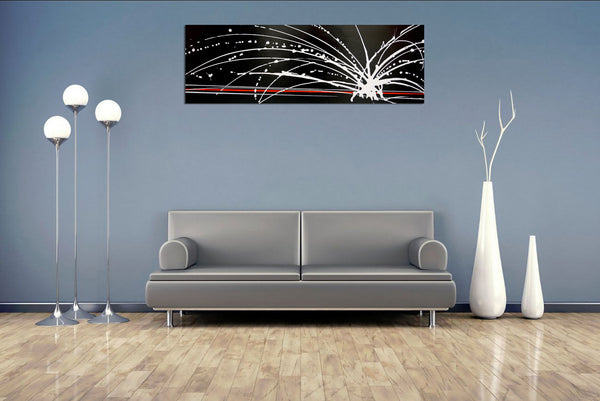 White noise 2 black and white painting