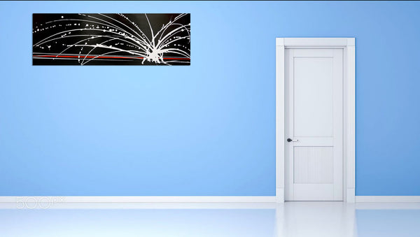 White noise 2 black and white painting