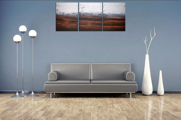 brown abstract paintings