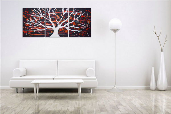forest painting on wall