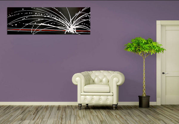 White noise 2 black and white painting