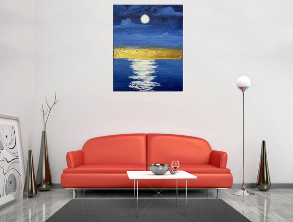 original seascape paintings for sale on white wall