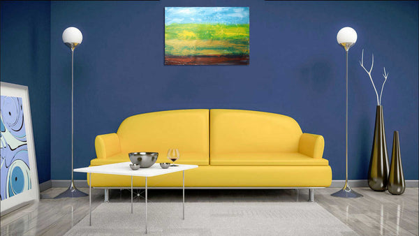 landscape paintings for sale WESTERN ABSTRACT MIXED MEDIUM ABSTRACT LANDSCAPE