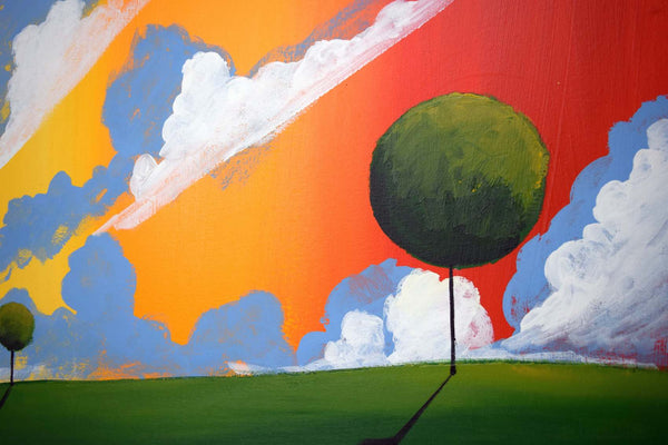 landscape orange sky haven large paintings for sale