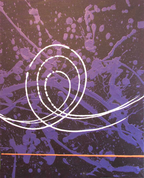 purple abstract painting