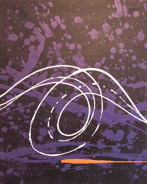 purple abstract painting