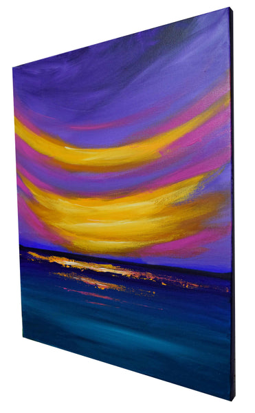 seascape art for sale purple skies