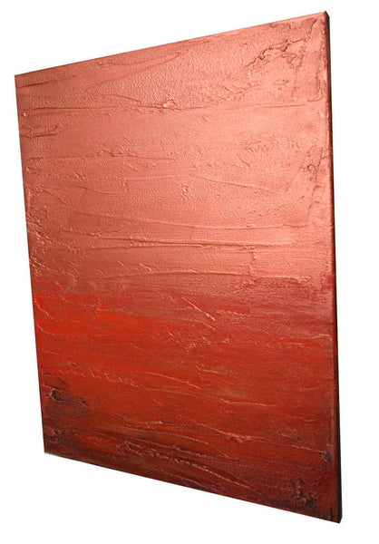 quadtych painting in red