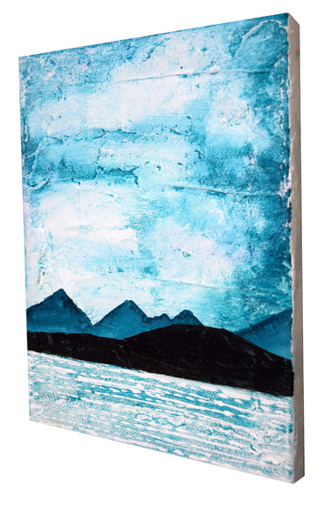 turquoise painting