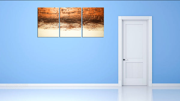 copper wall Copper Intuition oversized metal wall artwork