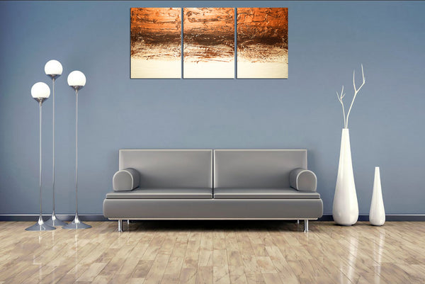copper wall Copper Intuition oversized metal wall artwork