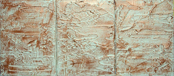 triptych copper wall art