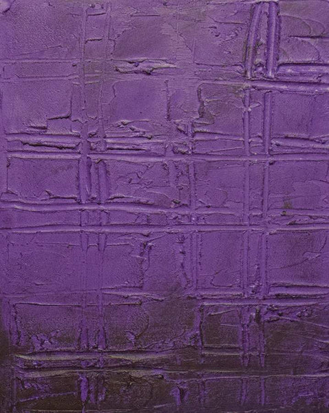 oversized triptych canvas wall art " Purple Trance " canvas original painting close up purple