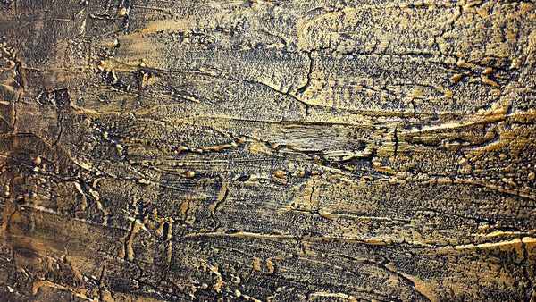 abstract metal paintings contemporary art " Golden Expanse " canvas original painting