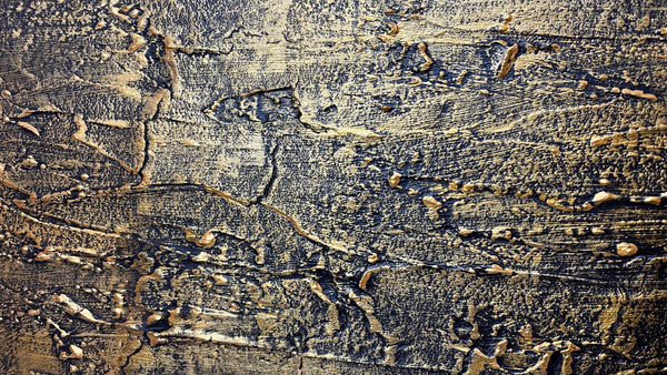 abstract metal paintings contemporary art " Golden Expanse " canvas original painting