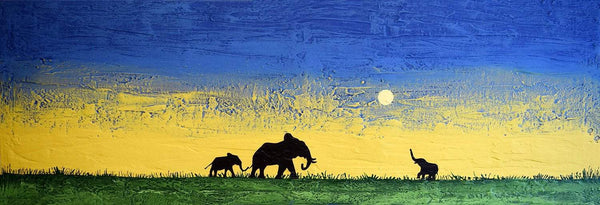 abstract elephant art African Dreams