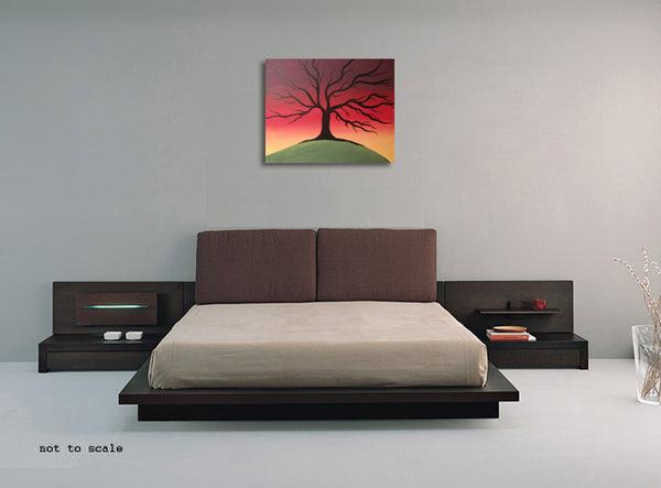 tree art painting rainbow artwork