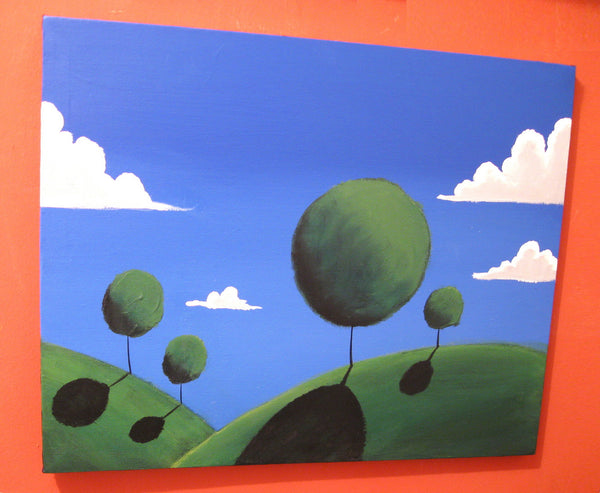 abstract canvas art for sale tree painting