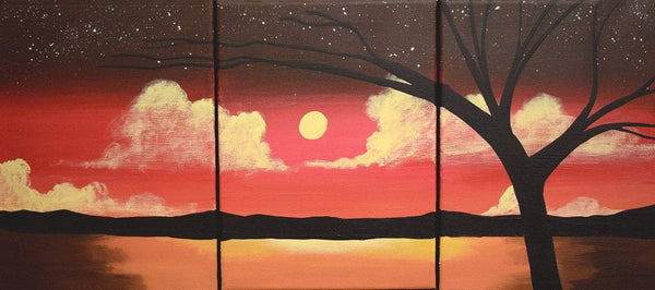 canvas tree pictures sunset canvas painting
