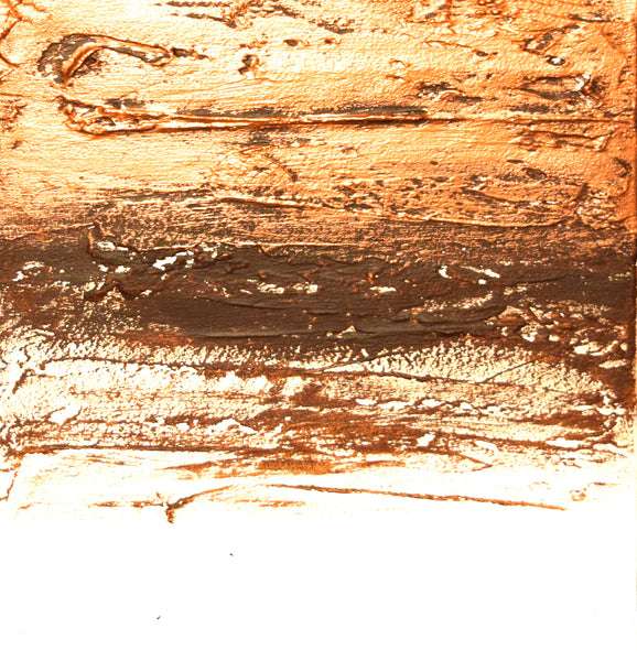 copper artwork close up