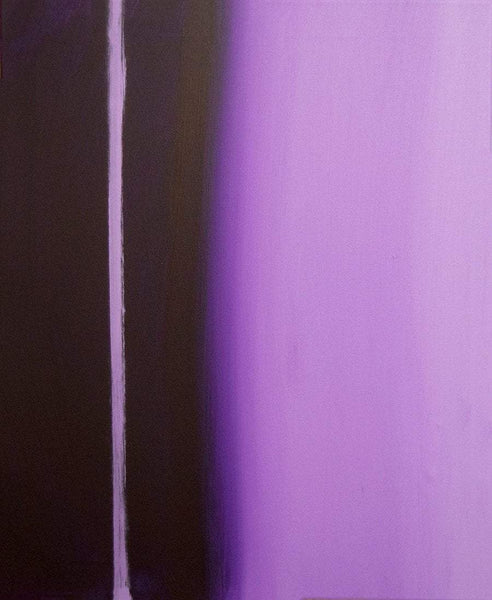 blue painting "Linear Purple" fine art for sale,