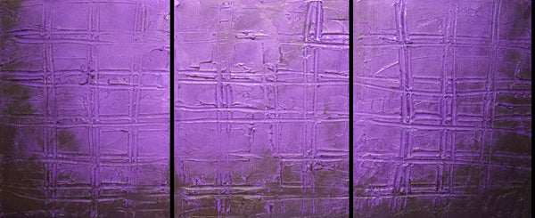 canvas triptych purple 3 piece wall art