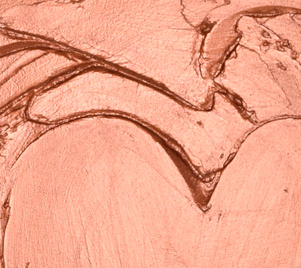 close up copper hearts