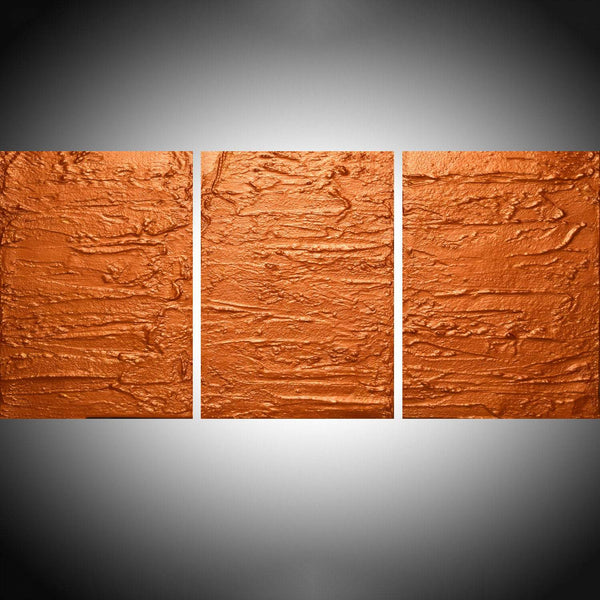 Copper Mood oversized metal wall art