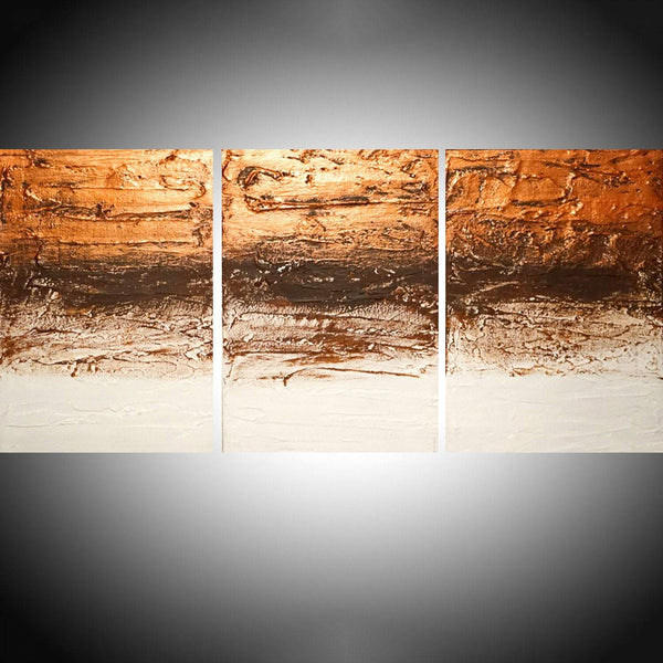 Copper Tones oversized metal wall artwork