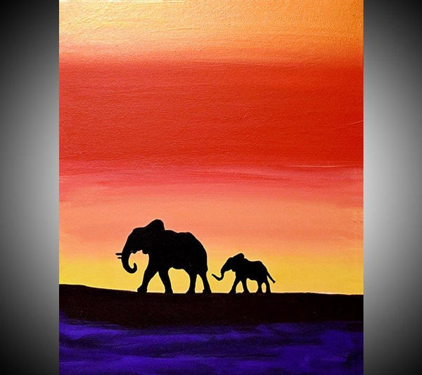 Elephant wall art Hand to hold Onto african art