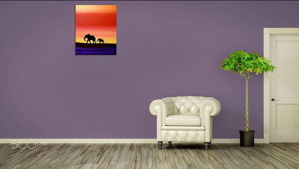 Elephant wall art Hand to hold Onto african art