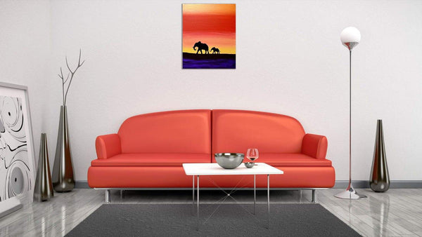 Elephant wall art Hand to hold Onto african art