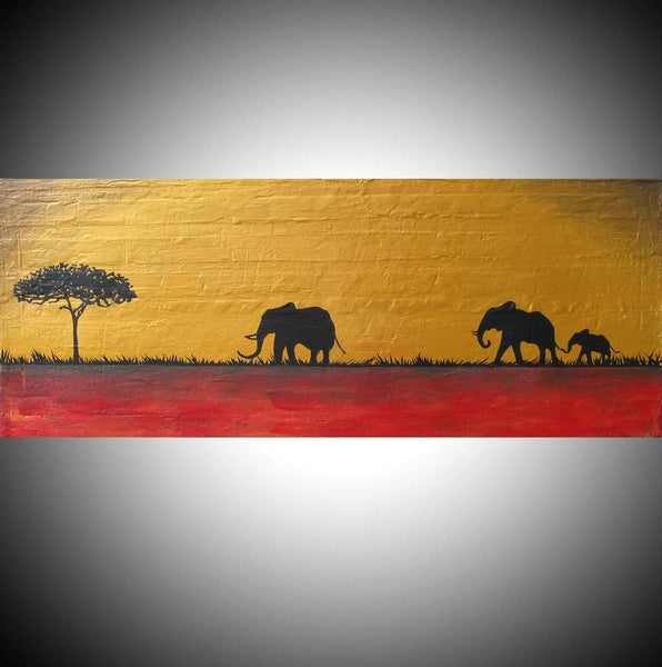 elephant wall art of the Sudan