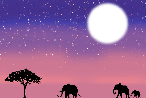 sudan elephant wall art small tree